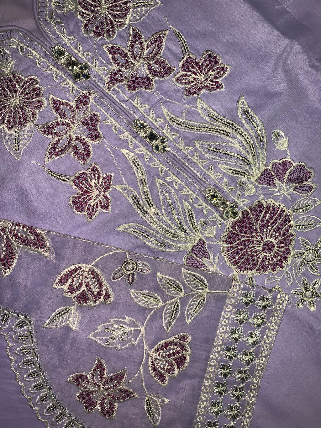 3 piece stiched lavender