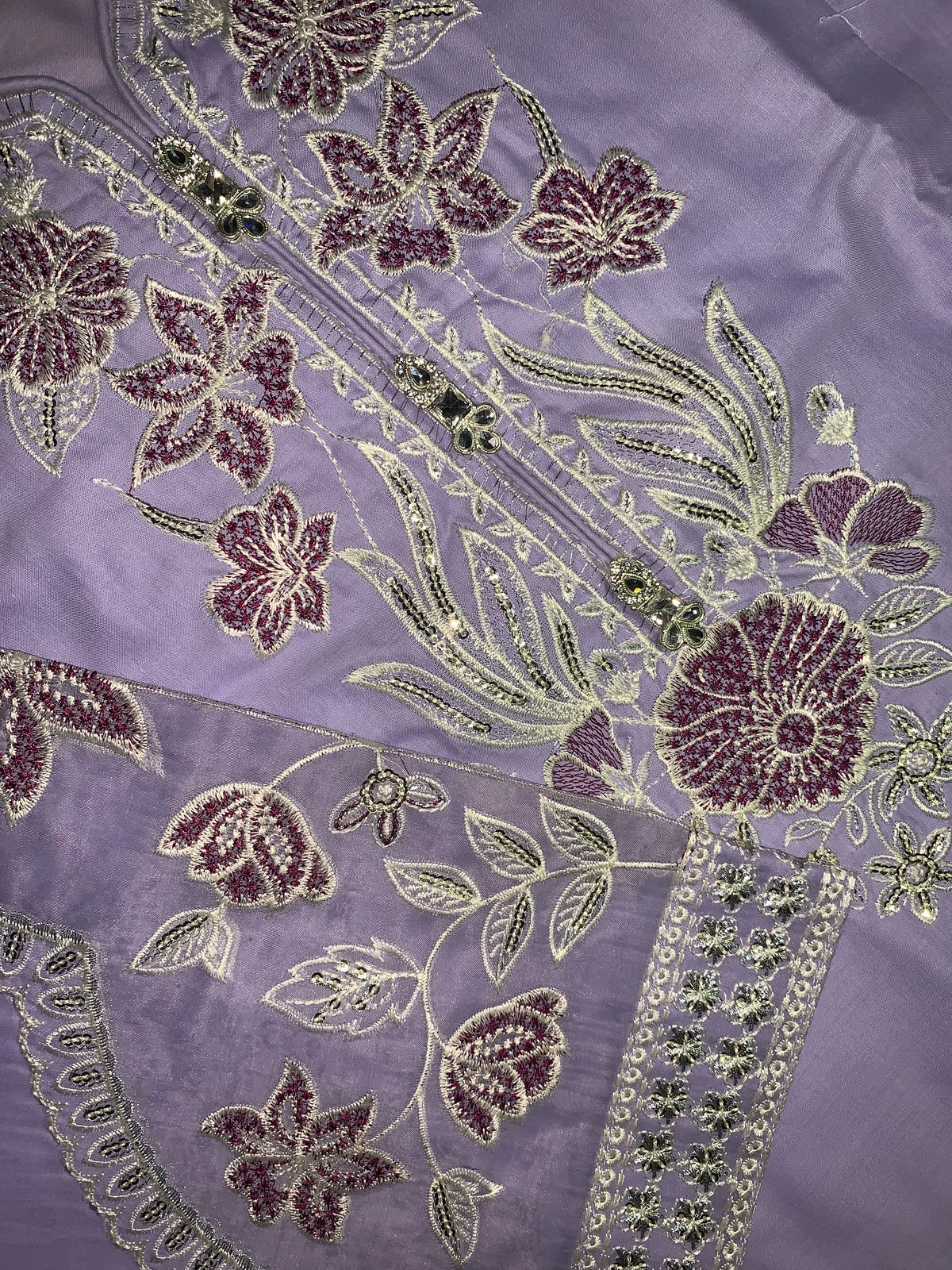 3 piece stiched lavender