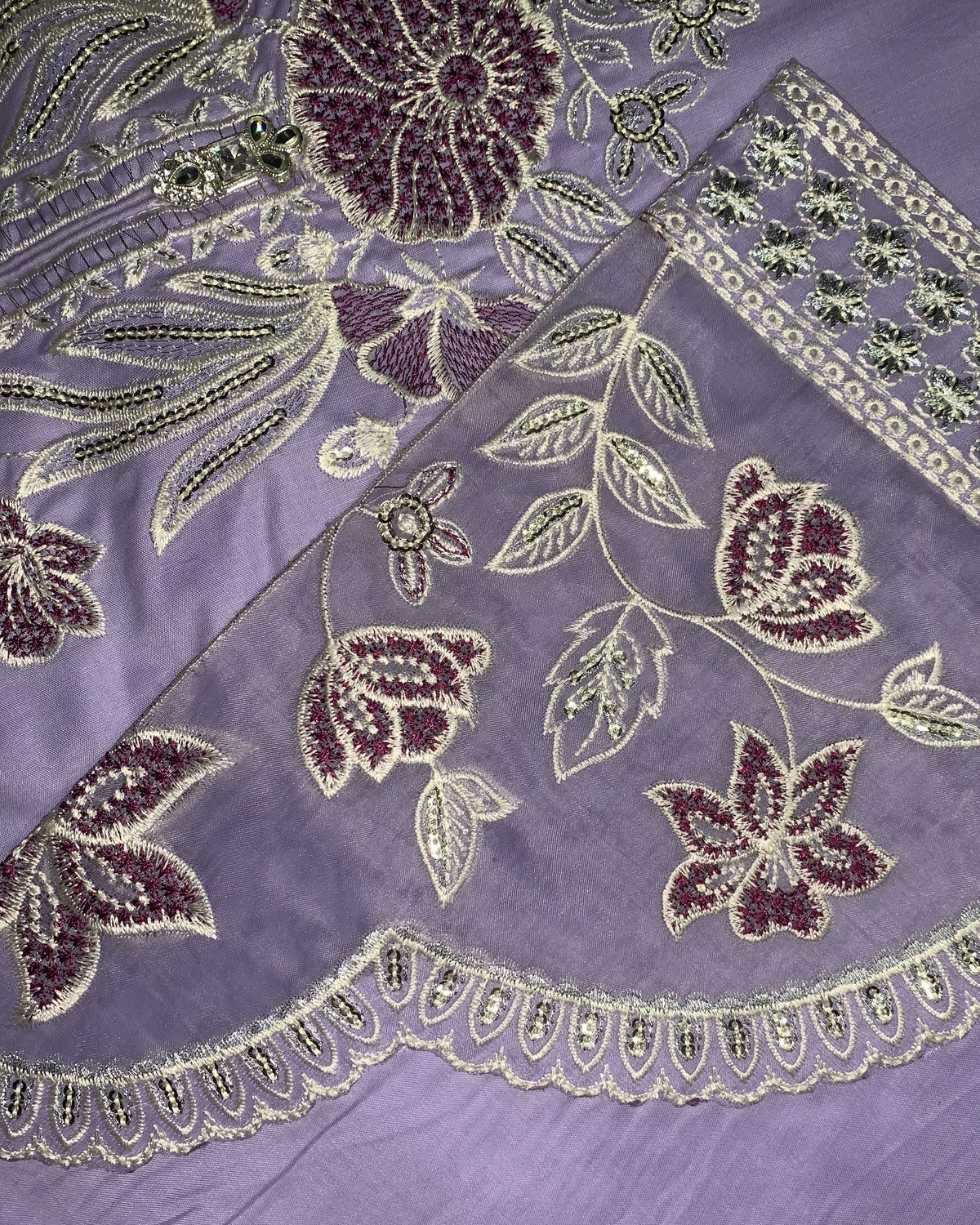 3 piece stiched lavender