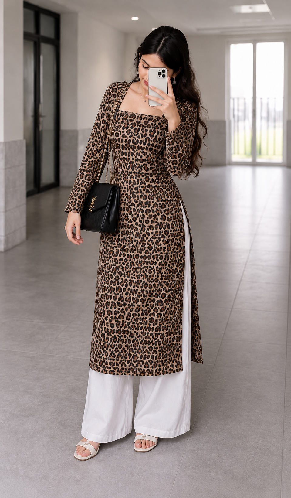 Cheetah print kurti
